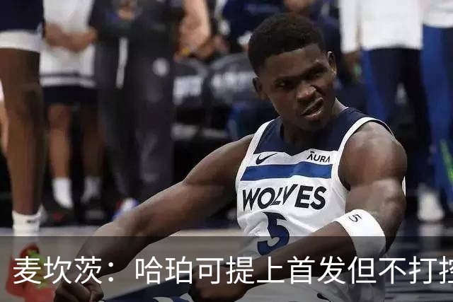 麦坎茨：哈珀可提上首发但不打控卫 建议马刺留福克斯打五小